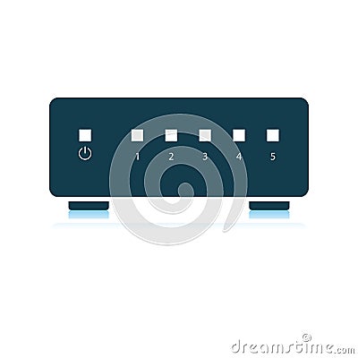 Ethernet switch icon Vector Illustration
