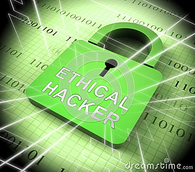 Ethical Hacker Tracking Server Vulnerability 3d Rendering Stock Photo