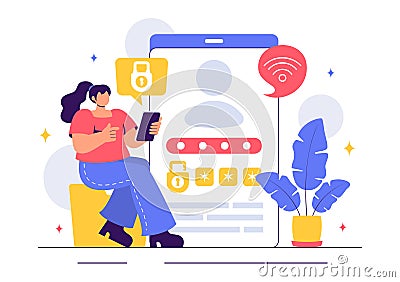 Ethical Hacking Illustration featuring a Developer Practicing Hacking on a Web Application, Identifying Code Vulnerabilities Vector Illustration