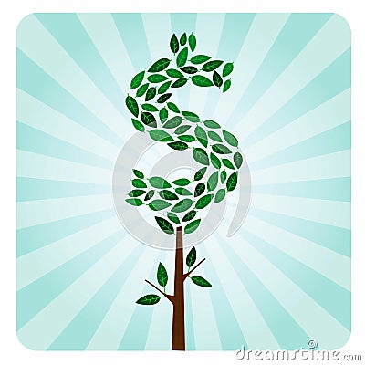 Ethical Money Tree Vector Illustration