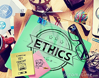 Ethics Integrity Fairness Ideals Behavior Values Concept Stock Photo