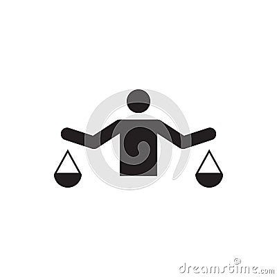 Ethics vector icon logo design Vector Illustration