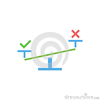 Ethics vector icon logo design Vector Illustration