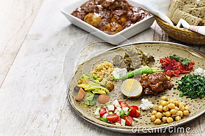 Ethiopian cuisine Stock Photo