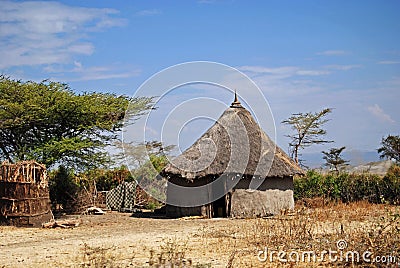 Ethiopian hut Stock Photo