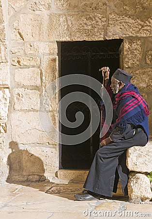 Ethiopian priest Editorial Stock Photo
