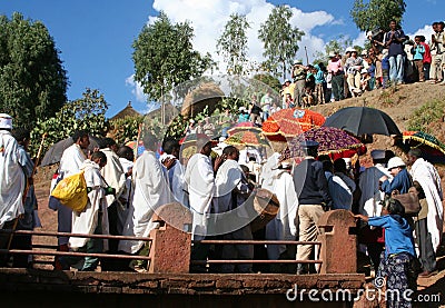 Ethiopian Timkat festival Editorial Stock Photo