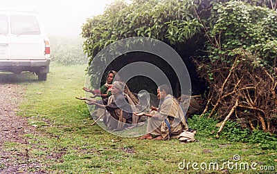 Ethiopians mendicants Editorial Stock Photo