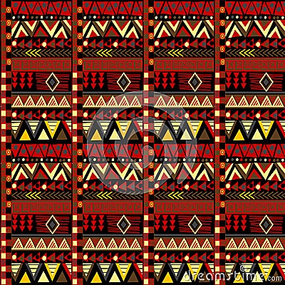Ethnic african motifs geometrical pattern Vector Illustration