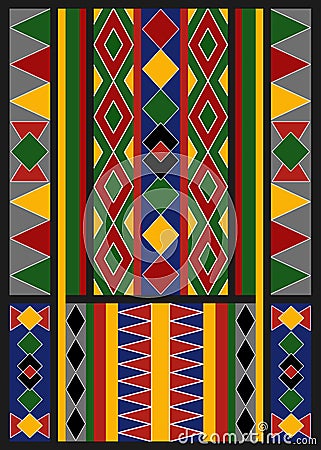 Ethnic Arabic African Baduy Pattern Stock Photo