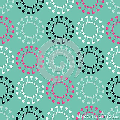 Ethnic boho seamless pattern. Decorative sun. Scribble texture. Retro motif. Stock Photo