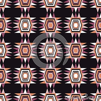 Ethnic boho seamless pattern. Retro motif. Stock Photo