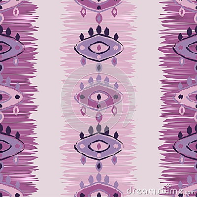 Ethnic boho seamless pattern. Scribble texture. Retro motif. Stock Photo