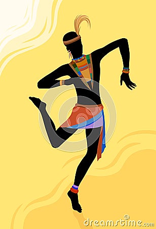 Ethnic dance african man Stock Photo