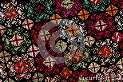 Ethnic embroidery pattern Stock Photo