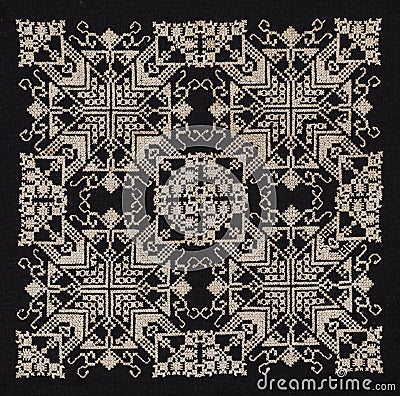 Ethnic embroidery pattern Stock Photo