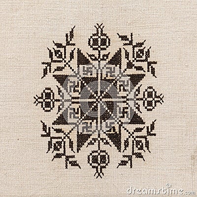 Ethnic embroidery pattern Stock Photo