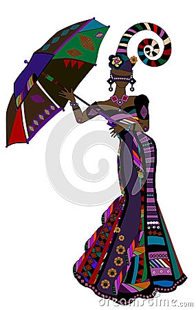 Ethnic fashion Vector Illustration
