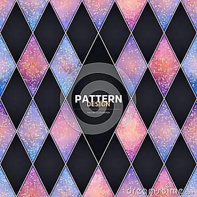 Ethnic floral seamless pattern with mandalas Vector Illustration