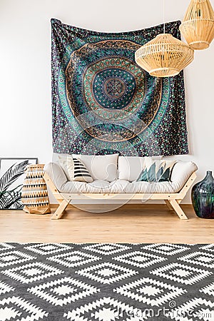 Ethnic living room Stock Photo