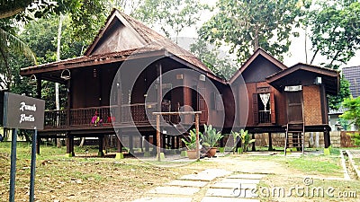 Ethnic Malay Perlis traditional house Stock Photo