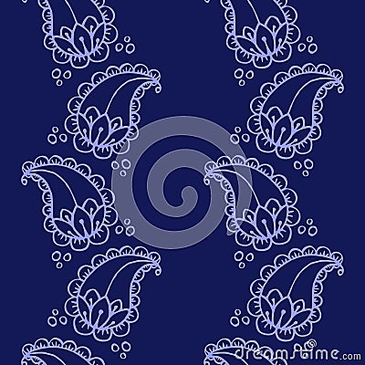 Ethnic mehendi mendi paisley seamless background pattern Stock Photo