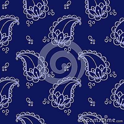 Ethnic mehendi mendi paisley seamless background pattern Stock Photo