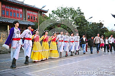 Ethnic minority dancing Editorial Stock Photo