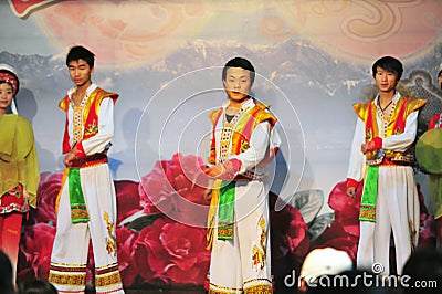 Ethnic minority dancing Editorial Stock Photo