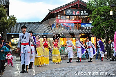 Ethnic minority dancing Editorial Stock Photo