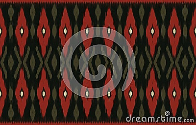 Folk ethnic seamless pattern ornamental. Festive colorful background design, Folk print. ikat pattern Stock Photo