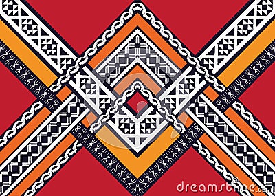 Ethnic pattern. Geometric pattern. Vector Illustration
