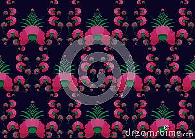 Ethnic pattern. Geometric pattern design for background or wallpaper. Vector Illustration