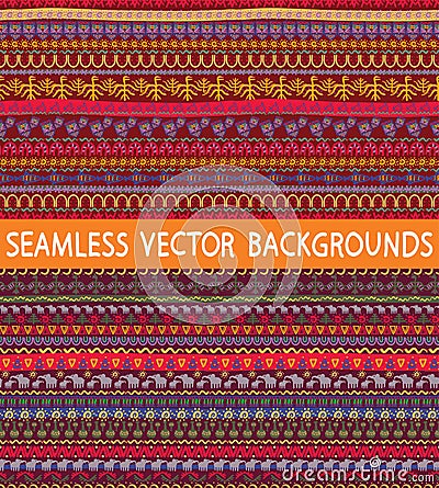 Ethnic patterns Vector Illustration