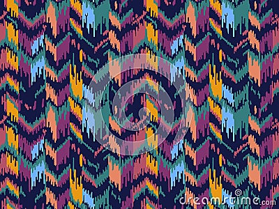 Ethnic seamless pattern. Tribal ethnic vector texture. Striped pattern in Aztec style. Ikat geometric folklore ornament. Stock Photo