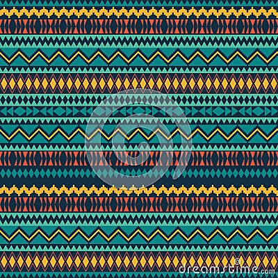 Ethnic seamless patterns. Aztec geometric backgrounds. Stylish navajo fabric. Tribal background texture. Modern abstract wallpaper Vector Illustration