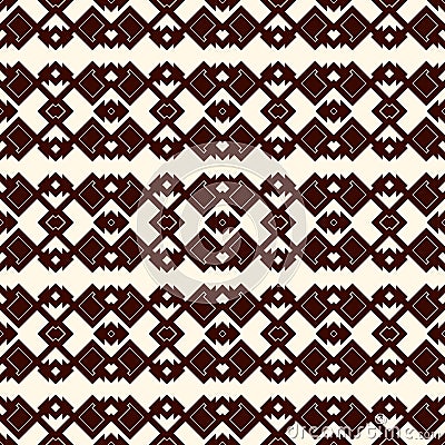 Ethnic style outline seamless pattern. Native americans abstract background. Tribal motif. Boho chic digital paper Vector Illustration