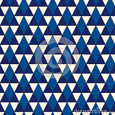 Ethnic, tribal seamless surface pattern. Native americans style background. Repeated triangles ornament. Pyramid motif. Boho chic Vector Illustration