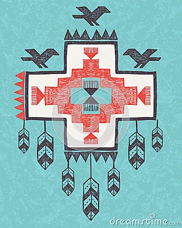 Ethnic tribal vintage ornament Vector Illustration