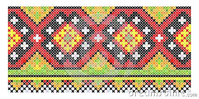 Ethnic vintage embroidery seamless Stock Photo