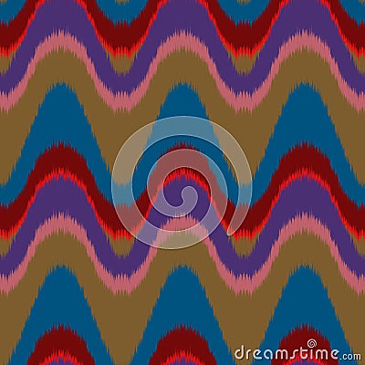 Ethnic wave pattern Vector Illustration