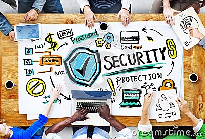 Ethnicity People Conference Discussion Security Protection Concept Stock Photo