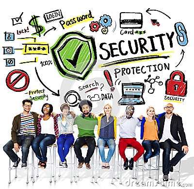 Ethnicity People Teamwork Security Protection Concept Stock Photo