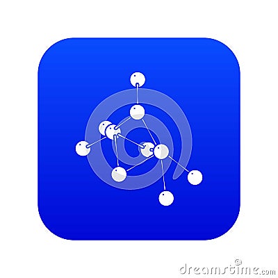 Ethyl acetate icon blue vector Vector Illustration