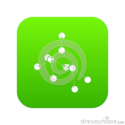 Ethyl acetate icon green vector Vector Illustration