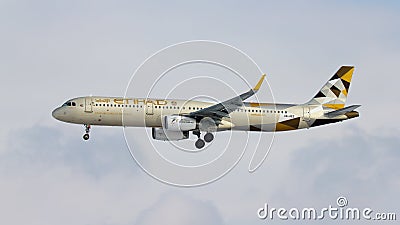 Etihad Airways Airbus A321 Plane Editorial Stock Photo