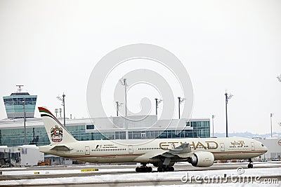 Etihad Airways Boeing 777-300 A6-ETL Editorial Stock Photo