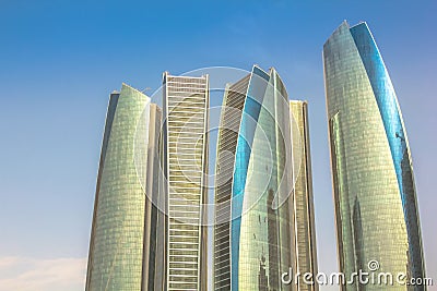 Etihad Towers Abu Dhabi Editorial Stock Photo