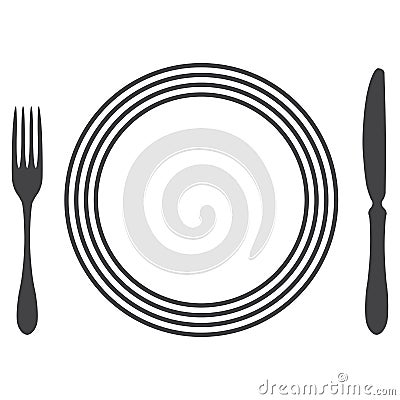 Etiquette Proper Table Setting Vector Illustration