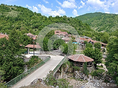 Etno village Inovo, Stara Planina - Serbia Stock Photo